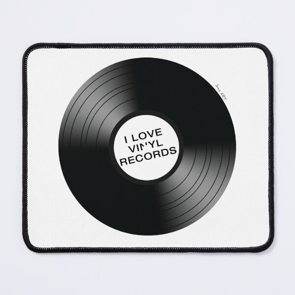 Item preview, LOVE VINYL RECORDS - blanco y negro / ilustración de Iona Art Digital designed and sold by IonaArtDigital.