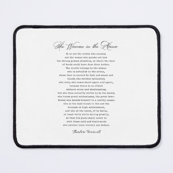 Woman in the arena - Daring Greatly Mouse Pad