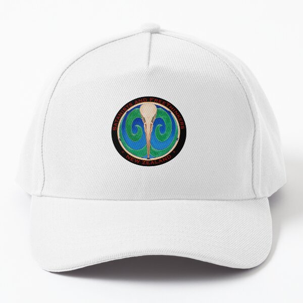 SaFTNZ Black backfround, Round Small Logo Baseball Cap
