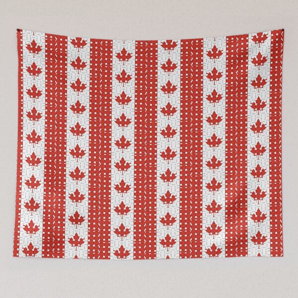 Item preview, Weave Effect Style Canada Flag Canadian Maple Leaf Art designed and sold by Worldesigns by Artsiren.