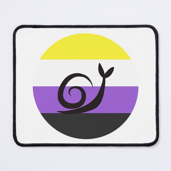 Item preview, Nonbinary Minimalist Pride Snail Logo designed and sold by PrideSnails.