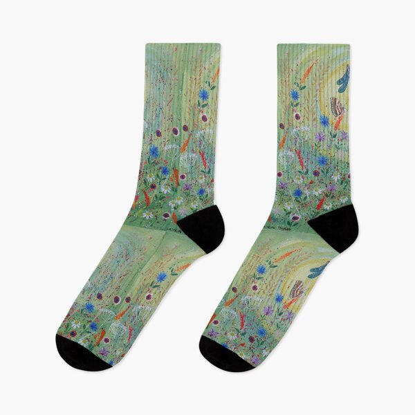 Item preview, Dragonfly among flowers in a green sunlit meadow designed and sold by Casimirasart.