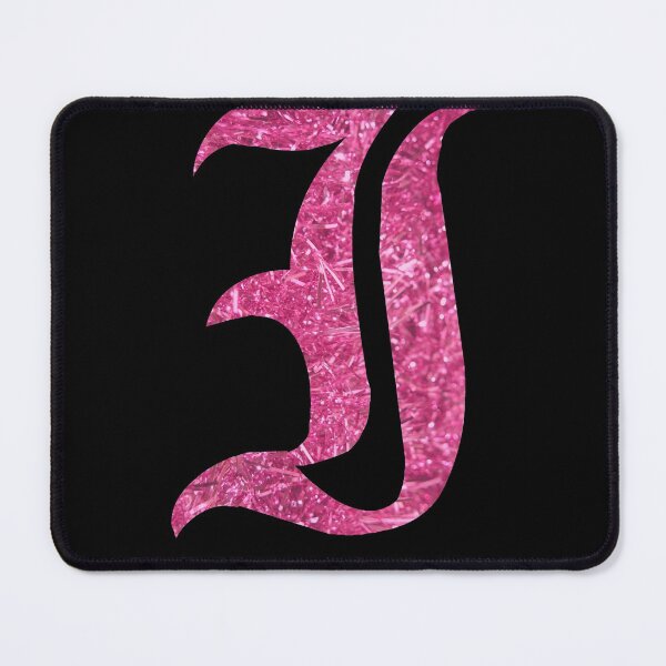 Item preview, The Letter I - Capital Pink Glitter Gothic designed and sold by TheLykosApparel.