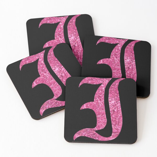 Item preview, The Letter I - Capital Pink Glitter Gothic designed and sold by TheLykosApparel.