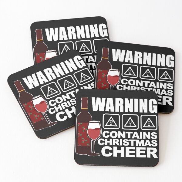 Item preview, Warning: Contains Christmas Cheer, Funny Holiday Season Graphic designed and sold by GO SHIRT-TEE.