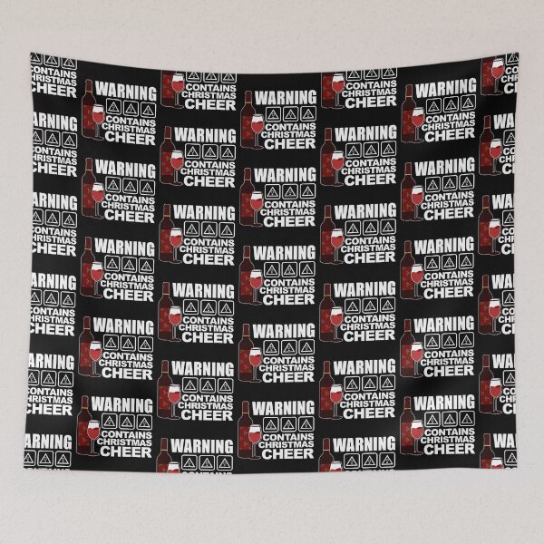 Item preview, Warning: Contains Christmas Cheer, Funny Holiday Season Graphic designed and sold by GO SHIRT-TEE.