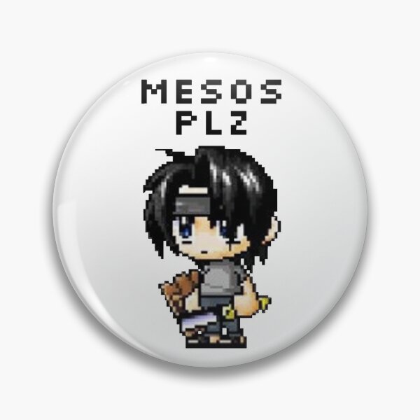 Item preview, "Mesos Plz" MapleStory Noob Meme (Transparent) designed and sold by kawaiicrossing.