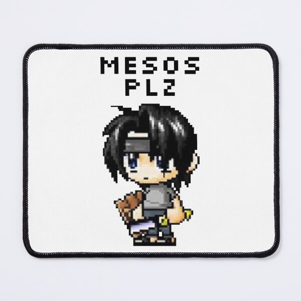 Item preview, "Mesos Plz" MapleStory Noob Meme (Transparent) designed and sold by kawaiicrossing.