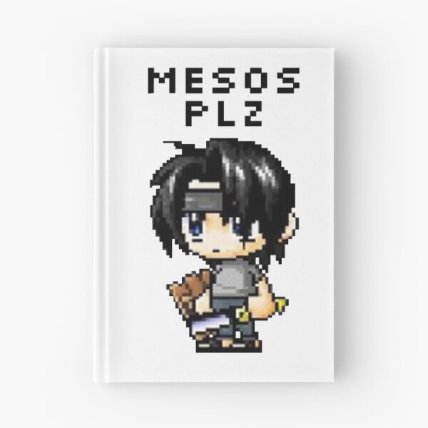 Item preview, "Mesos Plz" MapleStory Noob Meme (Transparent) designed and sold by kawaiicrossing.