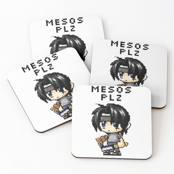 Item preview, "Mesos Plz" MapleStory Noob Meme (Transparent) designed and sold by kawaiicrossing.