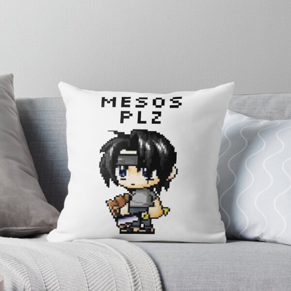 Item preview, "Mesos Plz" MapleStory Noob Meme (Transparent) designed and sold by kawaiicrossing.