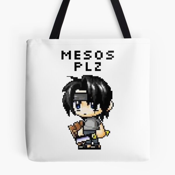 Item preview, "Mesos Plz" MapleStory Noob Meme (Transparent) designed and sold by kawaiicrossing.