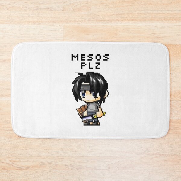 Item preview, "Mesos Plz" MapleStory Noob Meme (Transparent) designed and sold by kawaiicrossing.