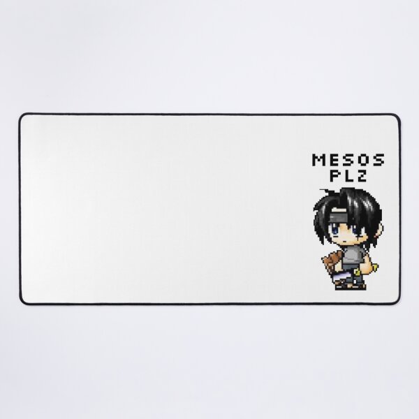 Item preview, "Mesos Plz" MapleStory Noob Meme (Transparent) designed and sold by kawaiicrossing.