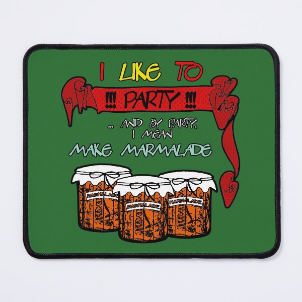 Item preview, I like to PARTY - and by party, I mean MAKE MARMALADE jars designed and sold by SolidEarthArt.