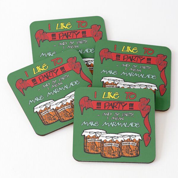 Item preview, I like to PARTY - and by party, I mean MAKE MARMALADE jars designed and sold by SolidEarthArt.