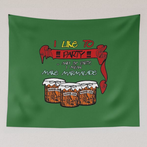 Item preview, I like to PARTY - and by party, I mean MAKE MARMALADE jars designed and sold by SolidEarthArt.