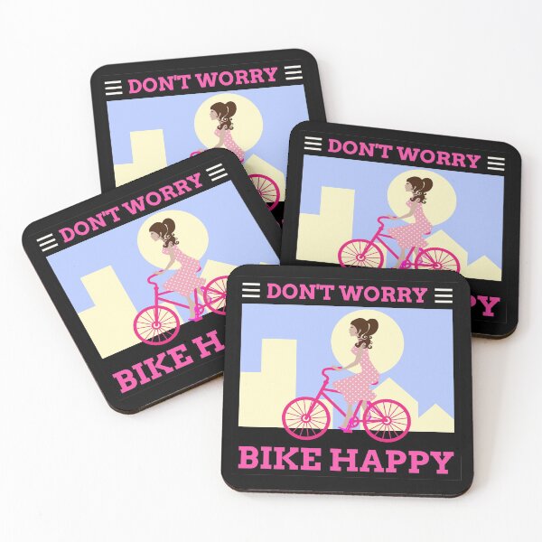 Item preview, Don’t Worry Bike Happy designed and sold by tw2us.