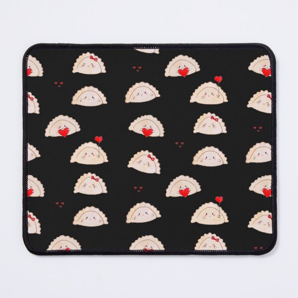 Item preview, Cute little Valentine's love dumplings pierogi with hearts designed and sold by littlebluefawn.