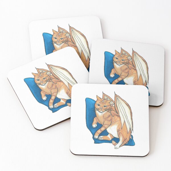 Item preview, Cat Dragons - Mango designed and sold by HalfbakedPoet3.
