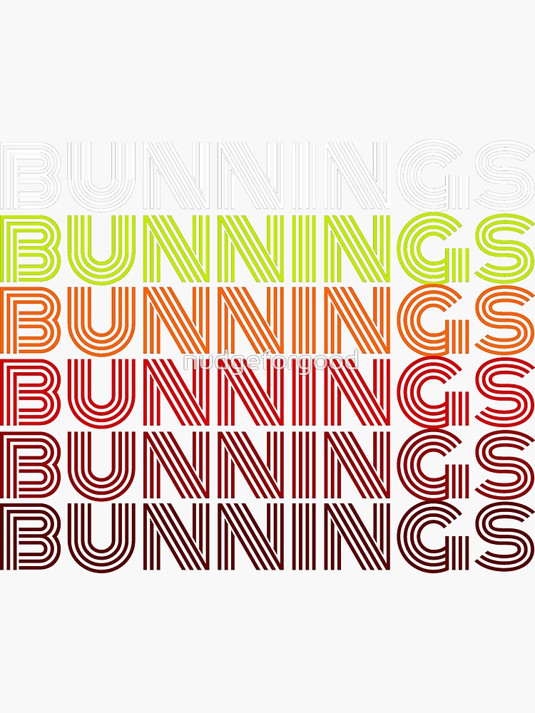 "Bunnings Vintage" Sticker for Sale by Redbubble
