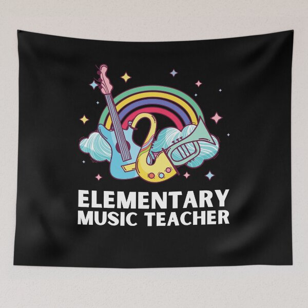 Item preview, Elementary Music Teacher Rainbow designed and sold by Echo Dusk.