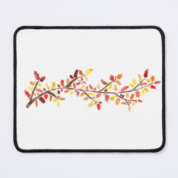 Item preview, Autumn Oak Leaf Branch Watercolour  designed and sold by MikaelasMeadow.