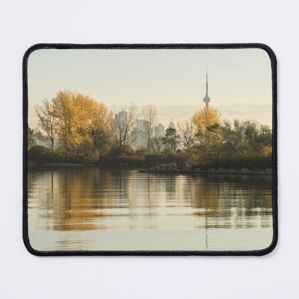 Item preview, Soft Silky Ripples - Toronto Skyline Through the Trees designed and sold by Georgia Mizuleva.