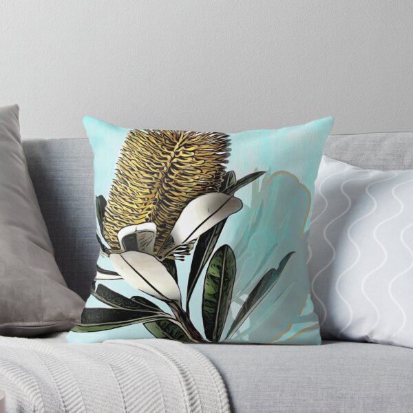 Item preview, Banksia on Aqua designed and sold by franlynch.