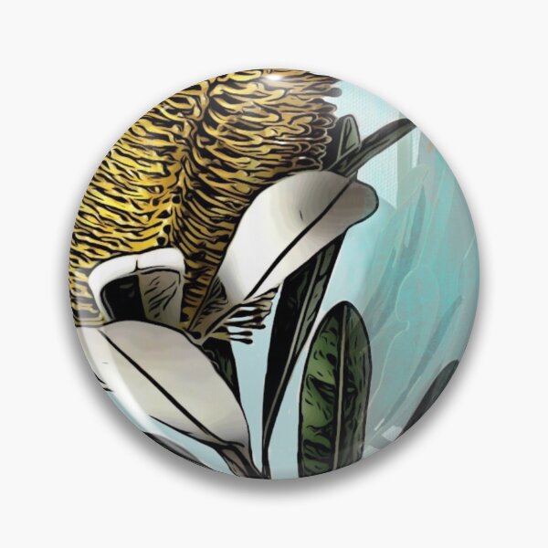 Item preview, Banksia on Aqua designed and sold by franlynch.