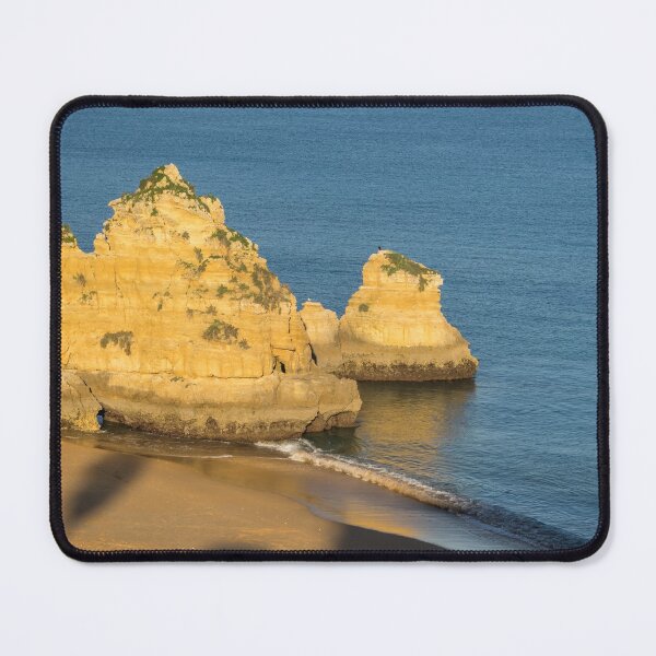 Item preview, Gold and Blue - Long Shadows on Dona Ana Beach in Lagos Algarve designed and sold by Georgia Mizuleva.