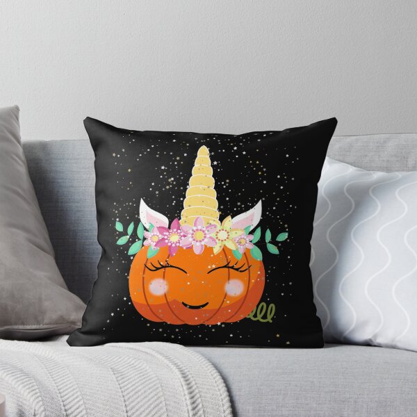 Item preview, Halloween Pumpkin Glitter Unicorn designed and sold by appareltolove.