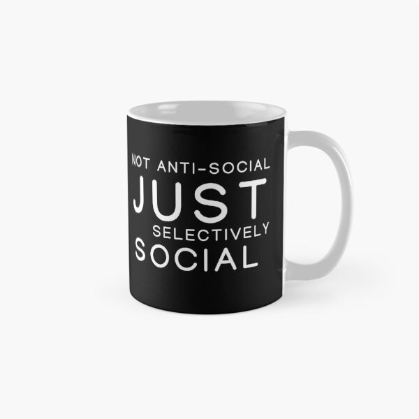 Item preview, No antisocial, solo selectivamente social designed and sold by Oreo2020 Creations.