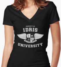 Camiseta entallada de cuello en V Shadowhunters - Idris University