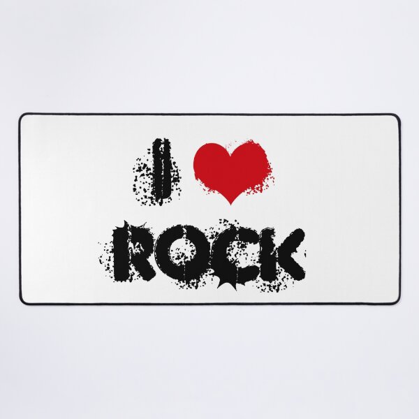 Item preview, LOVE ROCK - B / handwritten / Black with red heart- by Iona Art Digital designed and sold by IonaArtDigital.