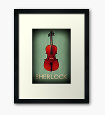 Sherlock Violin Framed Print