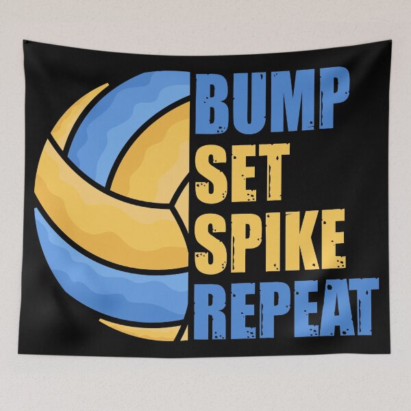 Item preview, Volleyball Bump Set Spike Repeat Volleyball-Player Gift designed and sold by TH3--DESIGNER.
