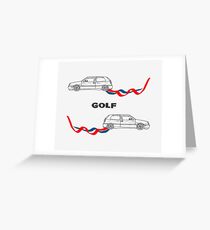 VW Golf Mk 3 (1 of 5) Greeting Card