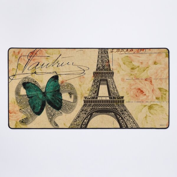Item preview, cottagecore vintage butterfly paris eiffel tower fashion designed and sold by LEILA ART SPACE.