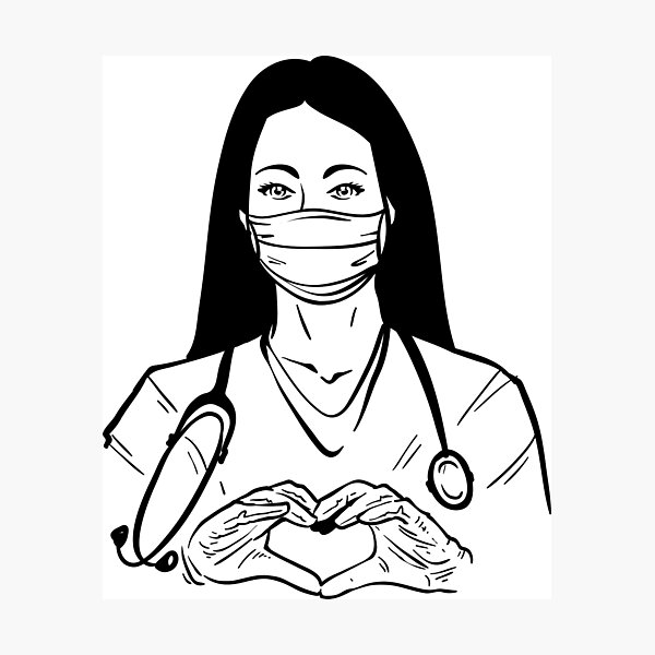 Item preview, DOCTOR MAKING HEART SIGN  designed and sold by GamaArtDesign.