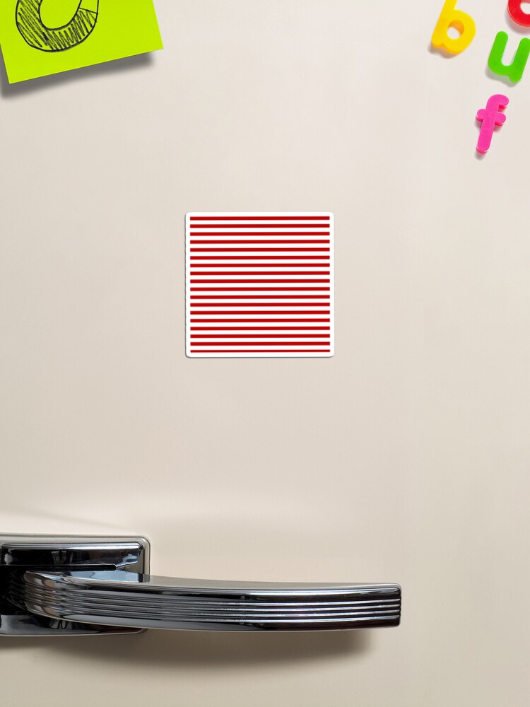 Thumbnail 1 of 3, Magnet, Red lines designed and sold by arlek.