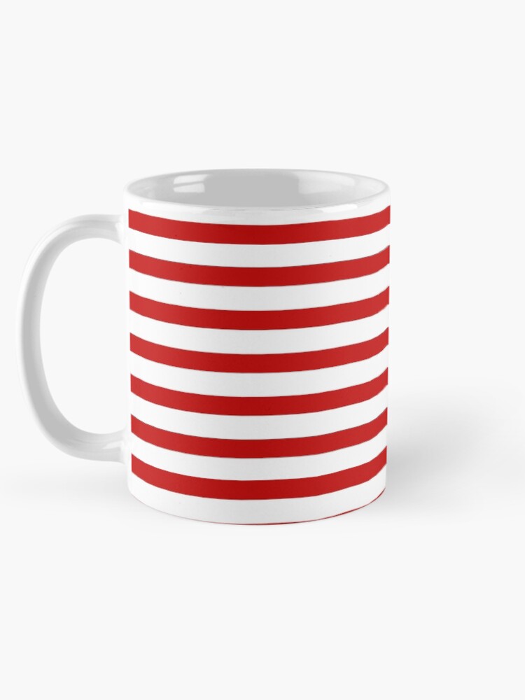Thumbnail 5 of 6, Coffee Mug, Red lines designed and sold by arlek.