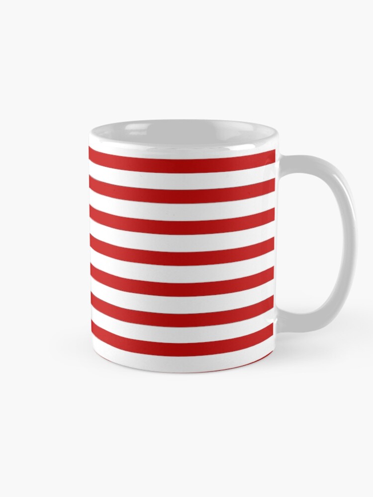 Thumbnail 3 of 6, Coffee Mug, Red lines designed and sold by arlek.