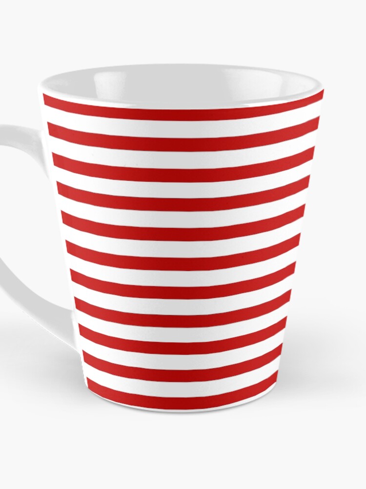 Thumbnail 3 of 4, Coffee Mug, Red lines designed and sold by arlek.