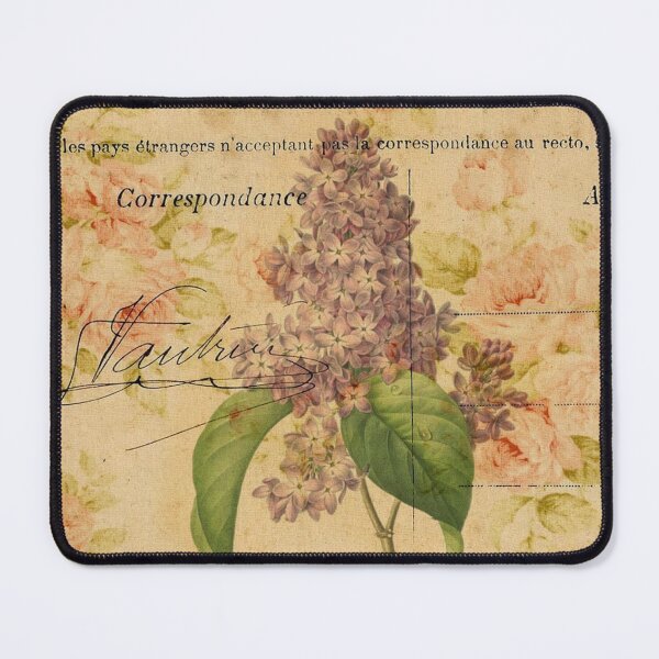Item preview, cottagecore purple lilac vintage floral paris botanical art designed and sold by LEILA ART SPACE.
