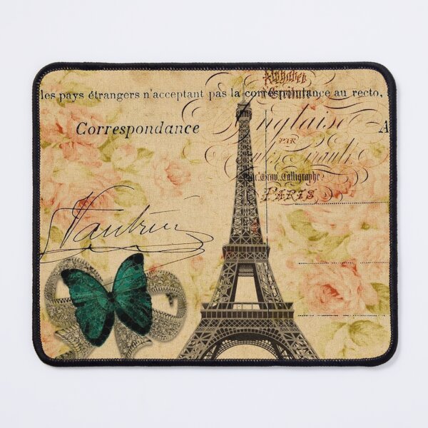 Item preview, cottagecore vintage butterfly paris eiffel tower fashion designed and sold by LEILA ART SPACE.