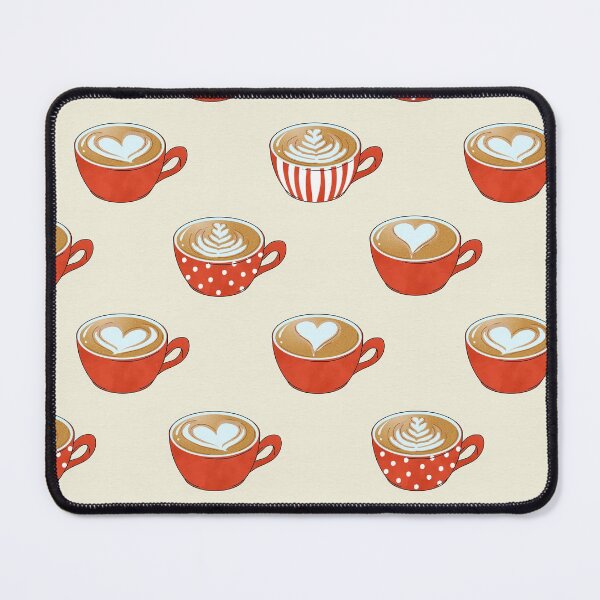 Item preview, Latte Art in Cute Red Coffee Mugs designed and sold by tanyadraws.