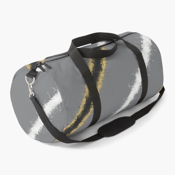 Item preview, Grey, black, gold, and white diagonal stripes designed and sold by Jane Domenech.
