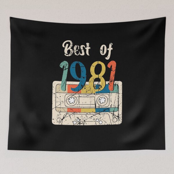 Item preview, Vintage Best Of 1981 , 40 Years Old Birthday Cassette , Retro Best Of 1981 designed and sold by zedesigner-.
