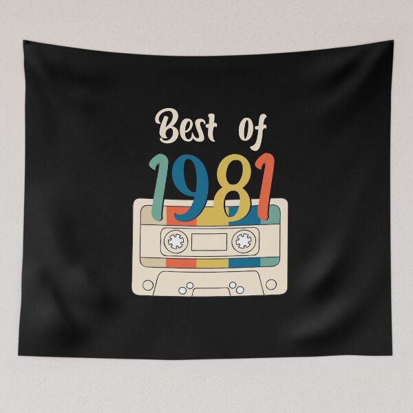 Item preview, Vintage Best Of 1981 , 40 Years Old Birthday Cassette , Retro Best Of 1981 designed and sold by zedesigner-.